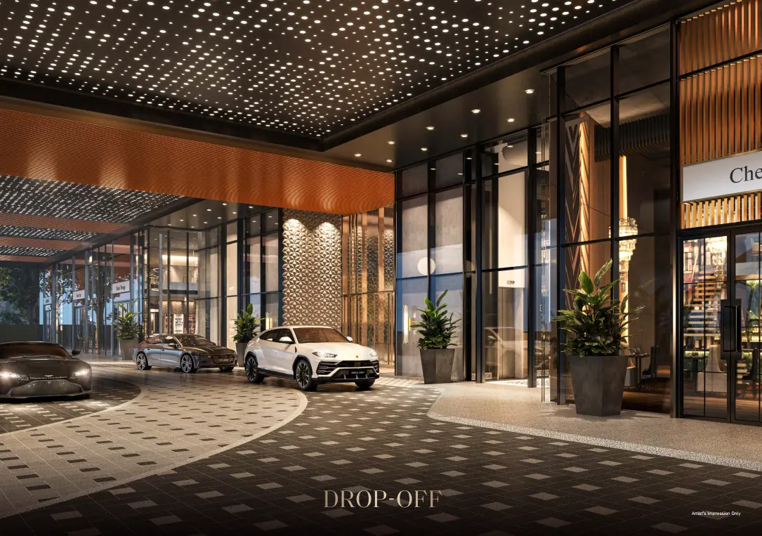 Artist's impression of the Armani Hallson KLCC arrival and drop-off