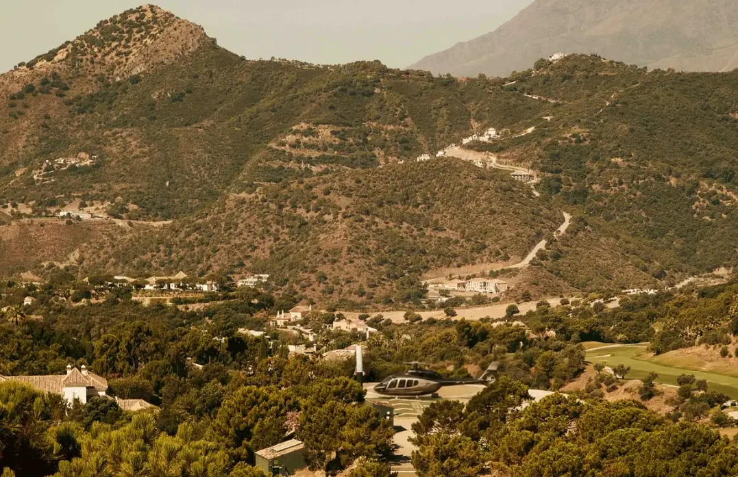 Private helipad within La Zagaleta